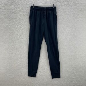 Under Armour Sweatpants Mens M Black Lightweight Jersey Drawstring Casual Gym